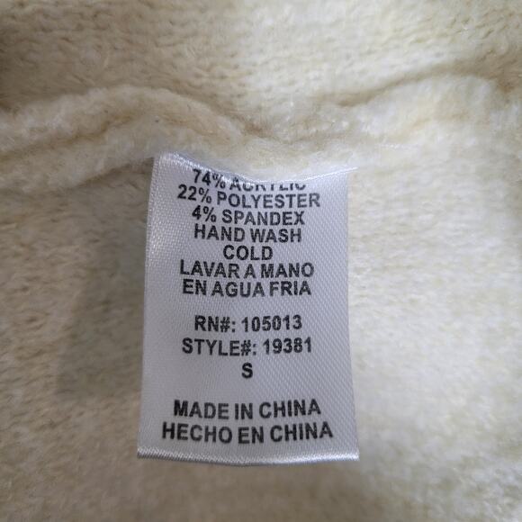 Andree by Unit Butter Yellow Cowl Neck Oversized Long Sleeve Sweater Size Small - Picture 9 of 9